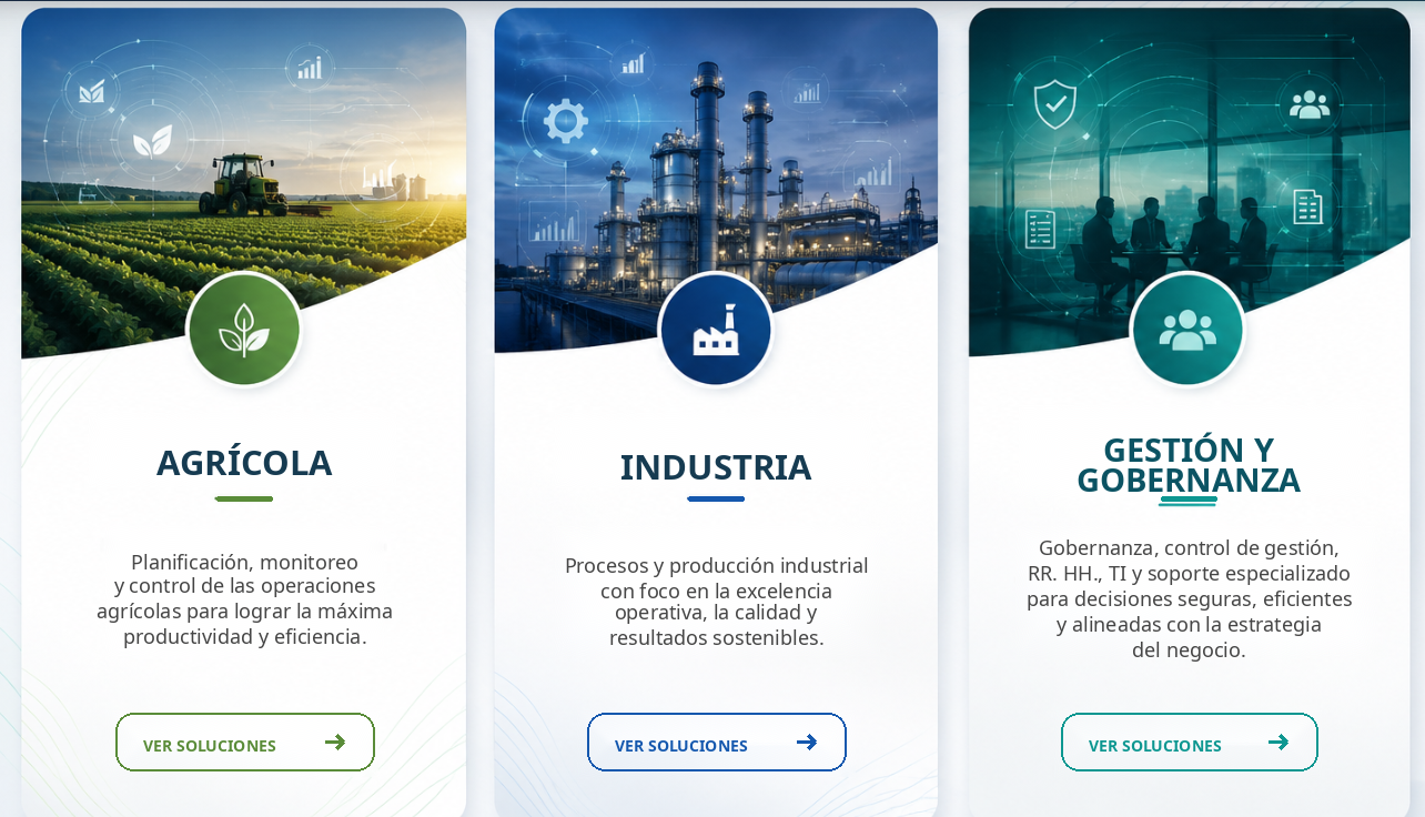 Sectores de actuación de Kleek: agrícola, industria, gestión y gobierno corporativo